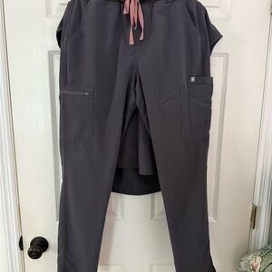 Figs Charcoal High Waisted Yola Size M